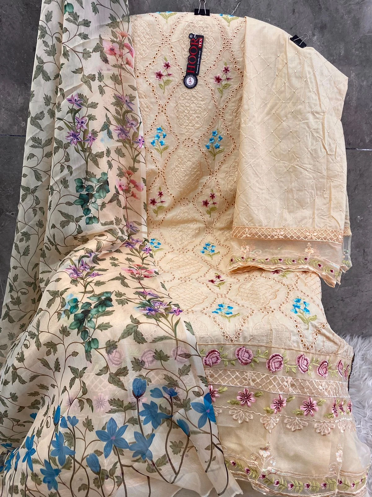 Hoor Tex H-294 Heavy Cotton Wholesale Pakistani Salwar Suit Catalog — Wholesale Salwar Suits, MPA wholesale from Surat - Gallery Image 5